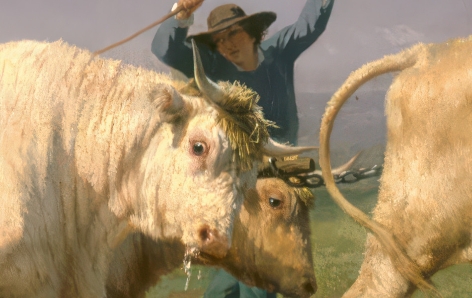 Close Up Rosa Bonheur Painting